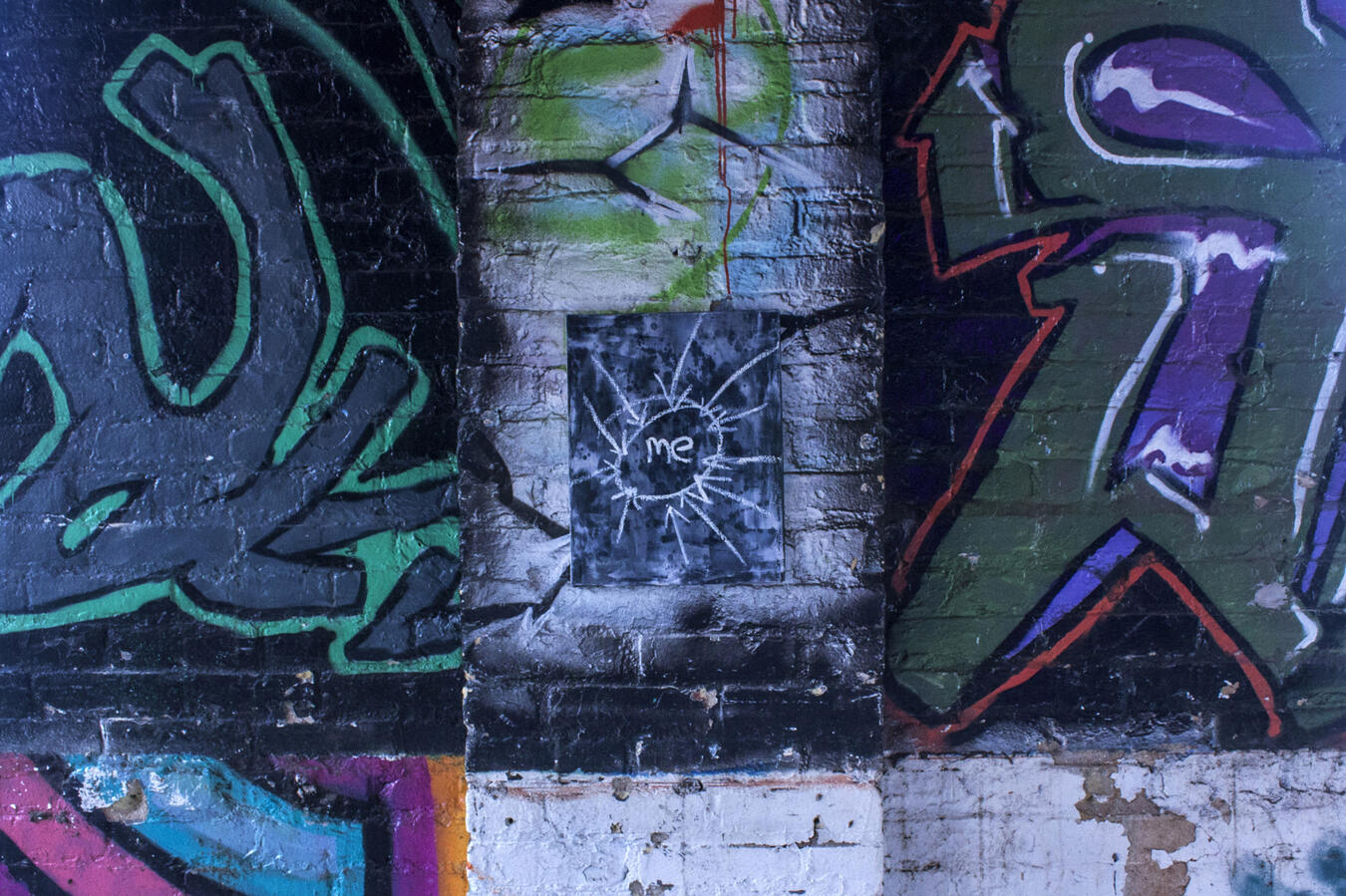 &quot;Me&quot; Acrylic and oil bar on canvas. 11 x 14 inches. 2014.