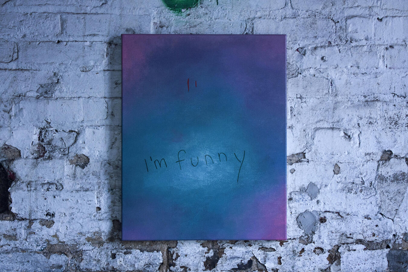 &quot;I’m Funny&quot; Acrylic on canvas. 16 x 20 inches. 2014.