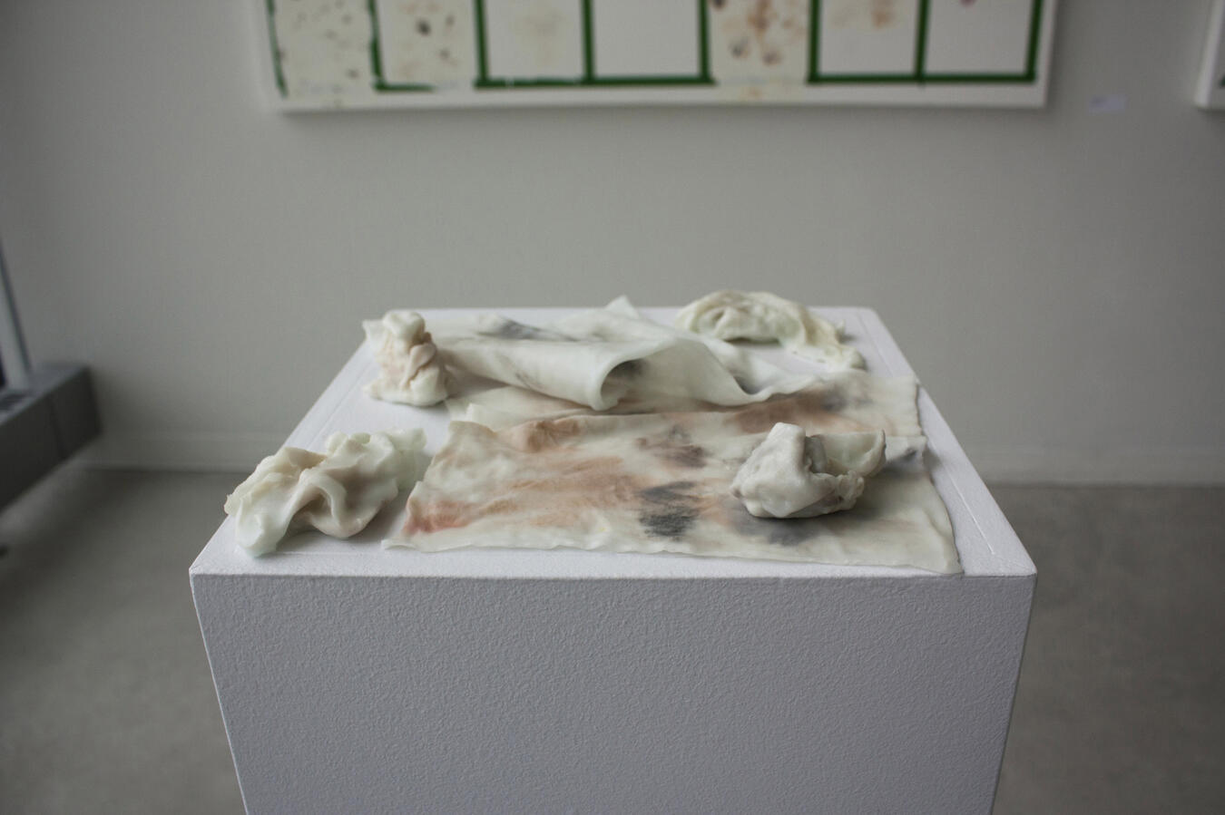 Disposable makeup wipes, pigment, and wax. Various sizes. 2017.