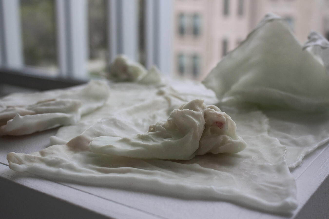 Disposable makeup wipes, pigment, and wax. Various sizes. 2017.