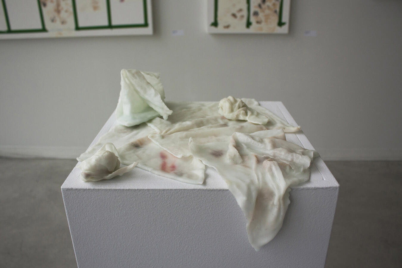 Disposable makeup wipes, pigment, and wax. Various sizes. 2017.