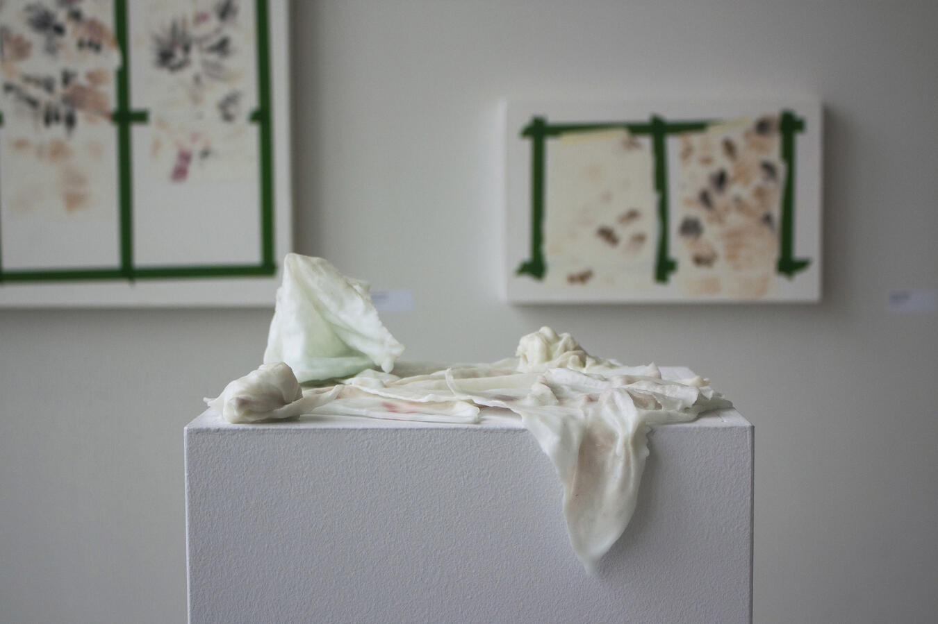 Disposable makeup wipes, pigment, and wax. Various sizes. 2017.