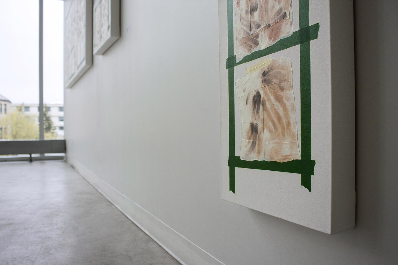 “TGIF” Oil on canvas. 14 x 63 inches. 2017. (Detail)