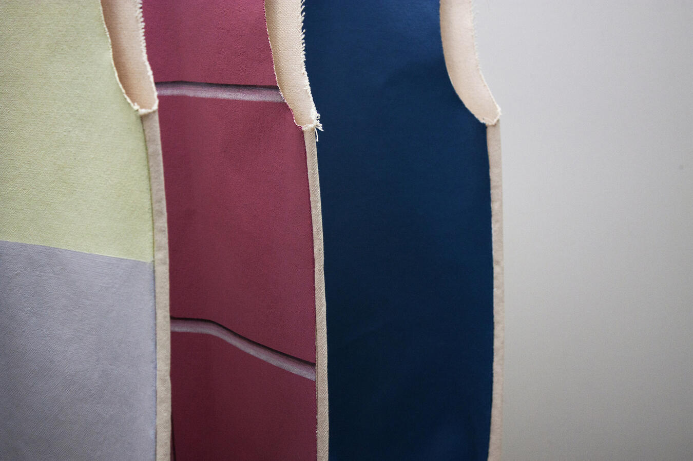 Acrylic on canvas shirt. 16 x 23 inches. 2015. (Detail)