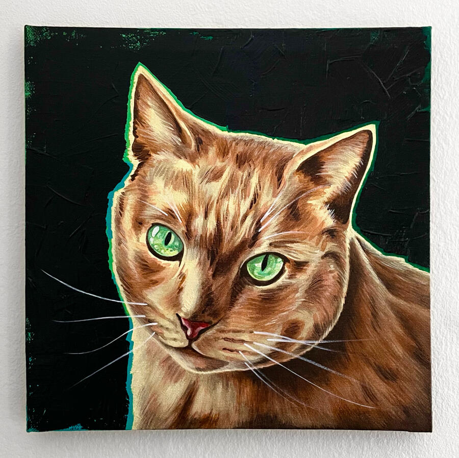 Untitled. Acrylic on canvas. 10 x 10 inches. 2021.